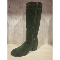 BOTA  PIEL  VERDE