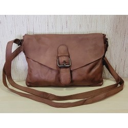 BOLSO CUERO MARRON