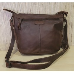 BOLSO CUERO MARRON